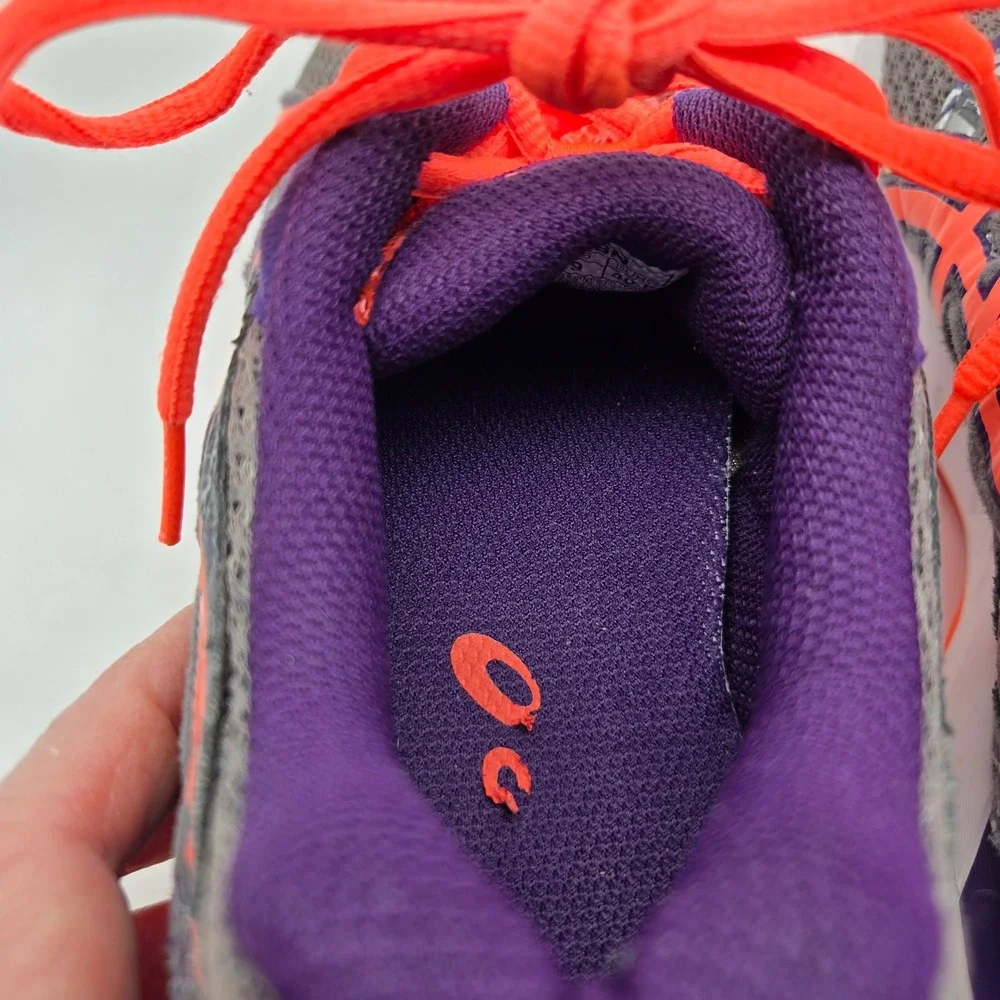 Asics Gel-Excite 4 Running Shoes Womens Size‎ 9 Gray Purple Orange T6E8N
